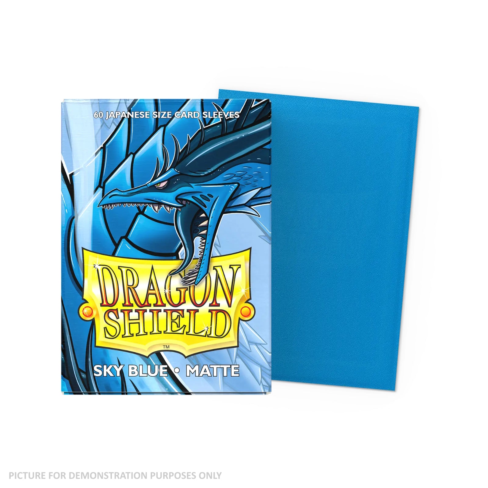Dragon Shield 60 Japanese Size Card Sleeves - Matte Sky Blue